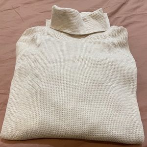 New Everlane Organic Cotton Turtleneck Waffle Tee